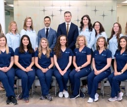 Group photo of the whole Winchester Oral Surgery team