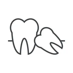 Impacted wisdom tooth icon
